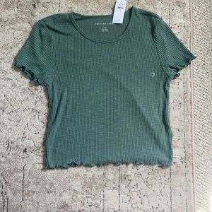 NWT American Eagle Lettuce Edge Top